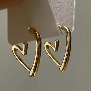 Tiffany Gold Heart Earrings